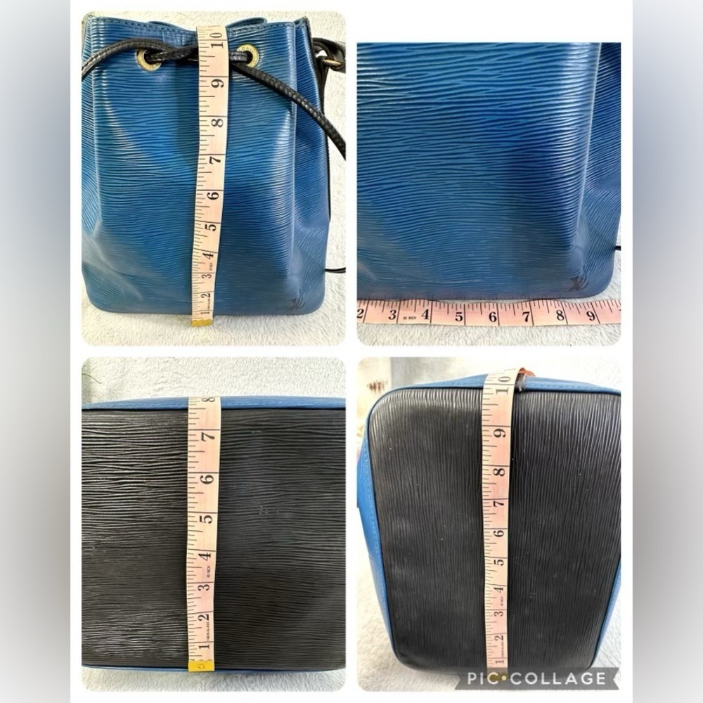 💙Vtg 90s LV Epi Leather Petit Noé Bucket Bag - Picture 16 of 16